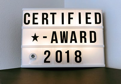 Certified Star-Award 2018: Qualitätsgeprüfte Hotels feiern ihre Besten! Preisverleihung am 14. November